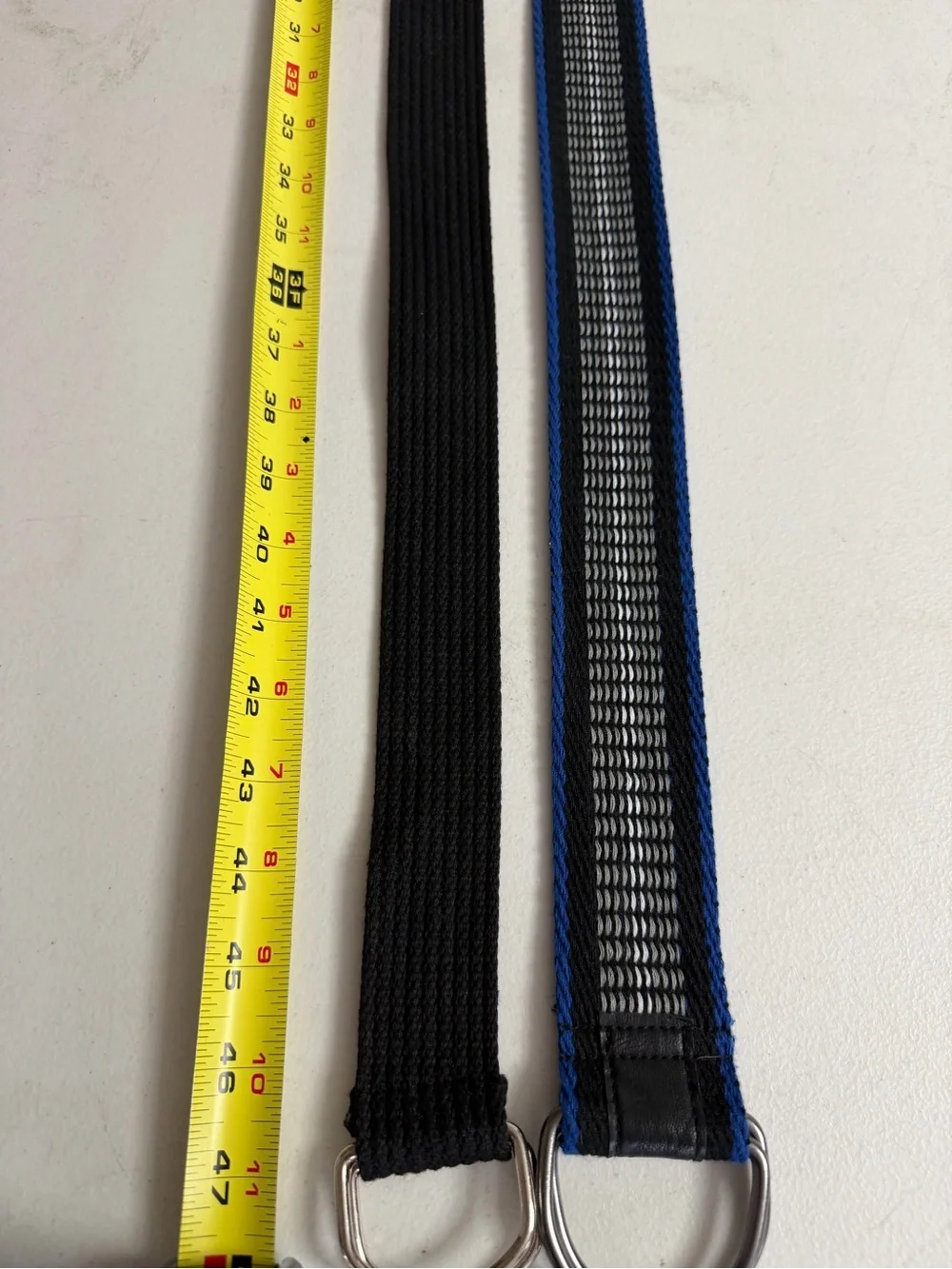 Men’s Black  and Blue Woven Belts